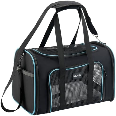 Soundy Dog Carrier Cat Carriers Airline Approved Pet Carrier for ...