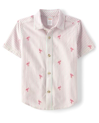 Image of Gymboree,Matching Family Short Sleeve Button Up Shirt