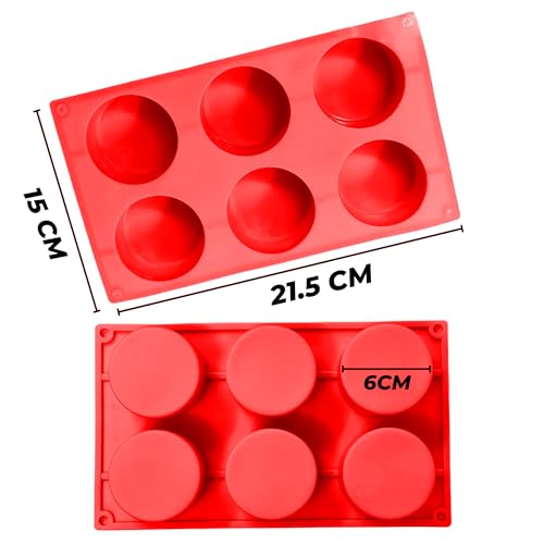 Image of PureBake Silicone Mould for Chocolates, Mousse, Desserts, Mini Cakes & Candle, Food Grade, Flexible Mold, Oven & Freezer Safe, Random Color, Pack of 1