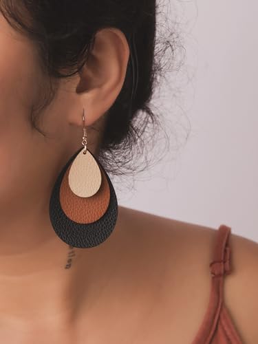 Boucles d'oreilles pendantes légères en forme de goutte d'eau bohème chic - 6