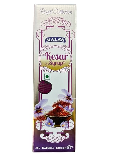 Image of Mala's Kesar Syrup, 750 Millilitre, Liquid, Vegetarian (Pack of 3)