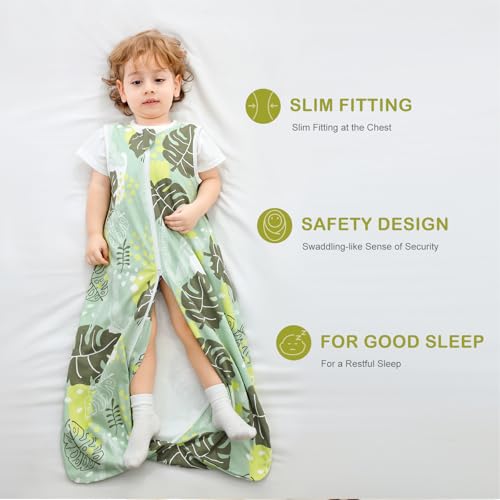 Nivolltha 2 Pack Super Soft 0.5 TOG Baby Sleeping Bags, 100% Cotton Breathable Summer Sleeping Bags 0-6 Months - Image 2