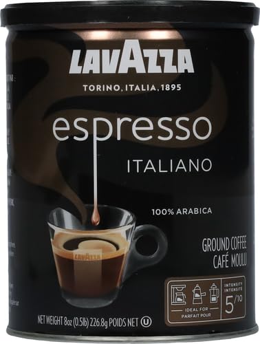 Image of Lavazza Caffe Espresso Ground Coffee Blend, Medium Roast, 8 oz (Pack of 2)