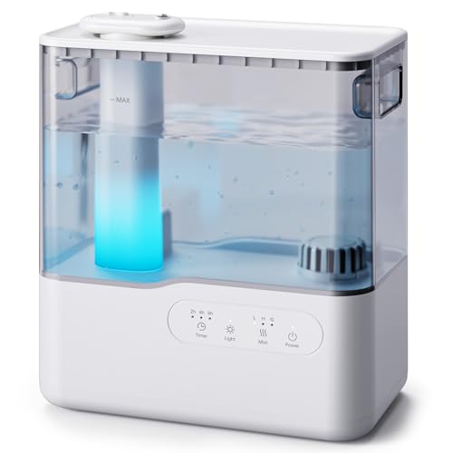 AROEVE Humidificador de Aire 5L, Ultrasónico Top-Fill Niebla Fría con Difusor de Aromas, Luz Ambiental, Temporizador, 36H Duración, 25dB Silencioso Humidificador para Hogar, Guardería, Bebés y Plantas AROEVE Humidificador de Aire 5L, Ultrasónico Top-Fill Niebla Fría con Difusor de Aromas, Luz Ambiental, Temporizador, 36H Duración, 25dB Silencioso Humidificador para Hogar, Guardería, Bebés y Plantas