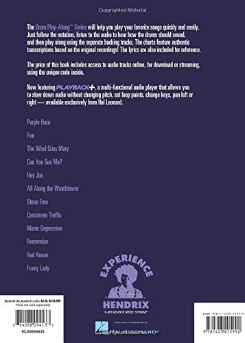 Drum Play-Along Volume 11: Jimi Hendrix - Smash Hits Drums (Book / CD): Play-Along, CD für Schlagzeug