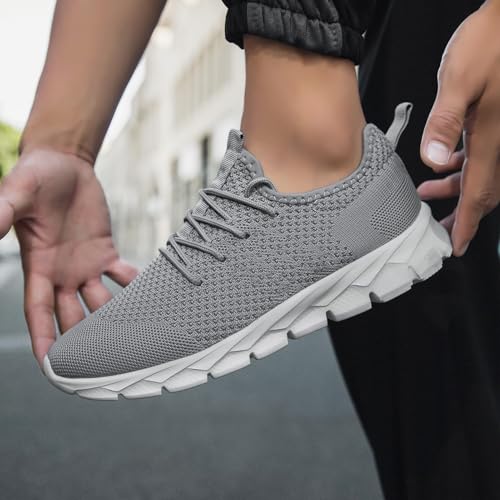Image of Oltyutc Mens Trainers Running Walking Mesh Slip On Shoes Lightweight Comfortable Badminton Gym Tennis Sneakers Athletic