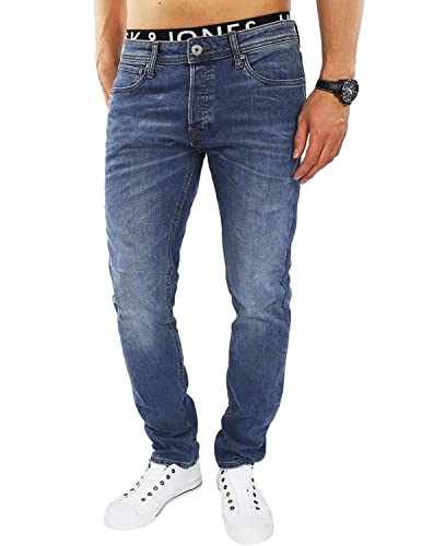 JACK & JONES Herren Slim/Straight Fit Jeans Tim Original AGI 010 (33W / 30L, Medium Blue Denim) – Ansicht 2