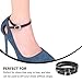EXCEART 3 Sets High Heels Shoe Straps High Heels Ankle Shoelace Blisters Heels Pad Anti Skid Shoe Ankle Pu Leather Straps Belt Band for Women Ladies