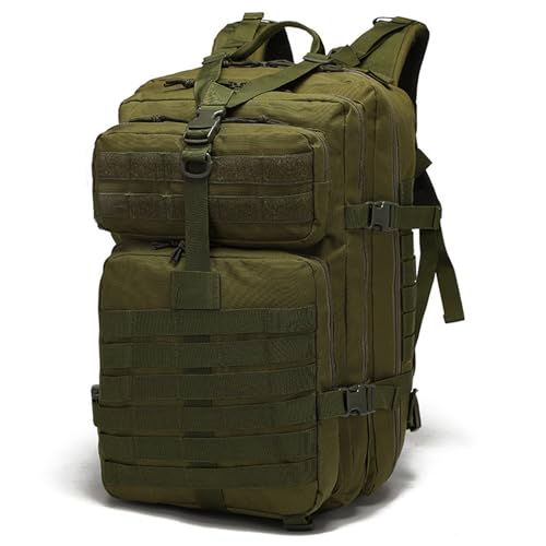 CINGHI LUSSO Mochila Militar Mochila Viaje Mochila Hombre 45L Mochila Tactica Mochilas Supervivencia Gran Capacidad Mochilas Senderismo (Verde)