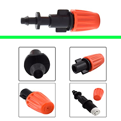 Marrteum Adjustable Atomized Drip Irrigation Nozzle Garden Automatic Watering Drip Irrigation Greenhouse Cooling And Dust Removal Irrigation Sprinkler [Pack Of 12] #TOP3