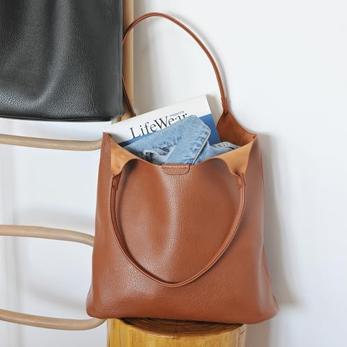 Bolso Tote de Cuero Vegano Suave para Mujer miniatura 3