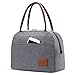 Bolsa Termica Porta Alimentos Bolsa Comida Trabajo Isotermica Bolsa Porta Alimentos Nevera Portatil Pequeña Lunch Bag Bolsa Termica Comida para Mujer Niños Adultos Oficina Colegio (10L, Gris)