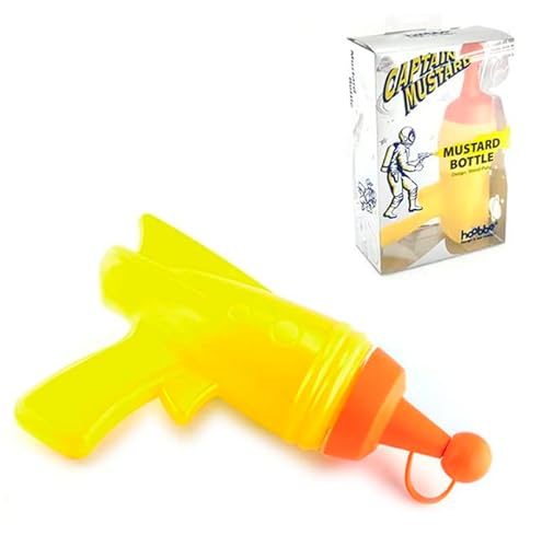 Dispensador de salsa de tomate Mostaza Mayonesa Ketchup en forma de pistola láser Amarillo