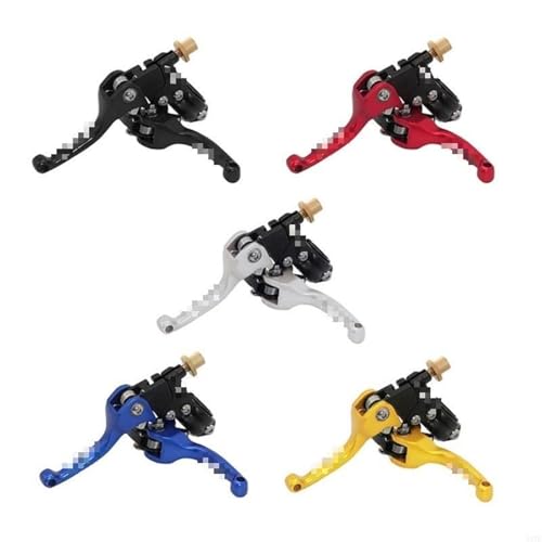 Manetas de embrague freno 7/8 para renovar mandos de motocicleta urbana palancas rojas aluminio
