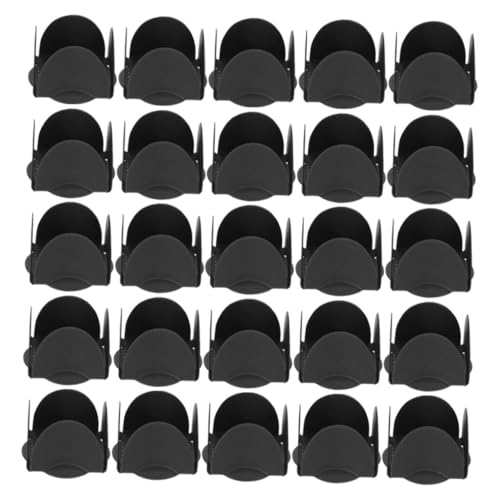 ANDRESLAD 50 Pezzi Pirottini di Carta al Cioccolato Neri Divisori Fissi Pieghevoli per Cottura al Forno e Confezionamento Caramelle per Feste Matrimoni e Compleanni