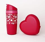 tupperware motivational quotes  Tupperware Trinkbecher Coffee to GO Herzmotiv 350ml + Herzdose Lunchbox Valentinstag