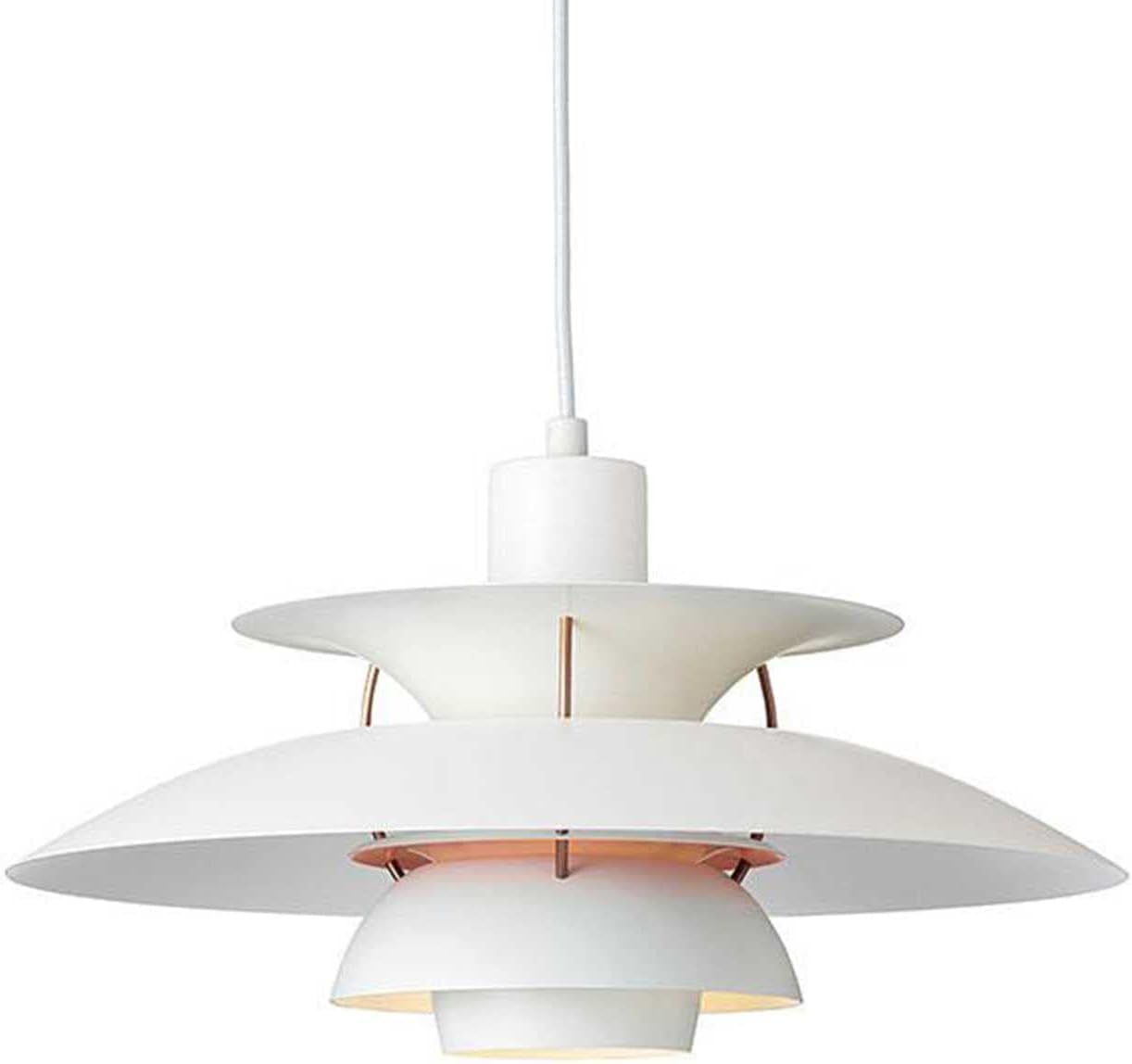 PH5 Pendant Lights, Danish Style Chandelier Aluminum PH Pendant Lamp, Minimalist UFO Ceiling Lighting for Living Room Dining Room Kitchen Restaurant (Include Light Bulb),(Size:50CM)