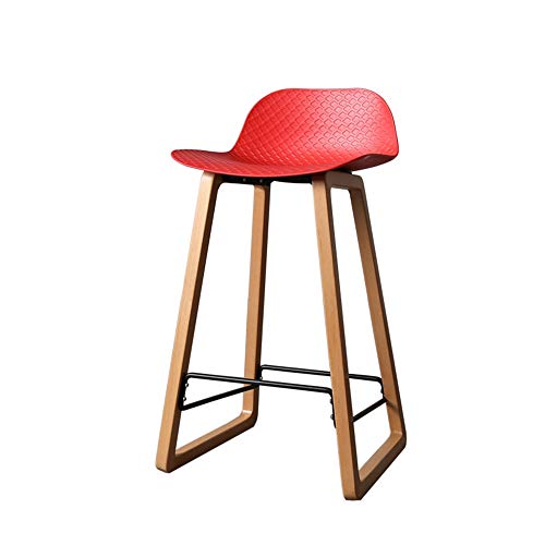 Teerwere Bar Chair Indoor-Outdoor Kitchen Counter Bar Stools Clow Back Bar Stool For Kitchen,Bistro,Coffee Swivel Barstool (Color : Red, Size : 68Cm) #TOP4