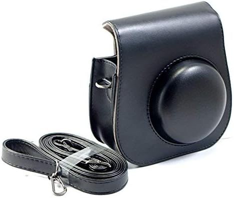 Protective & Portable Case Compatible with fujifilm for instax Mini 11/9/8/8+ Instant Film Camera with Accessories Pocket and Adjustable Strap - Black by SAIKA