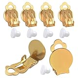 HOCHWERTIGEM MATERIAL -- Der Ohrclips sind aus hochwertigem Messing gefertigt, um einen hohen Standard an Qualität und Haltbarkeit zu gewährleisten.