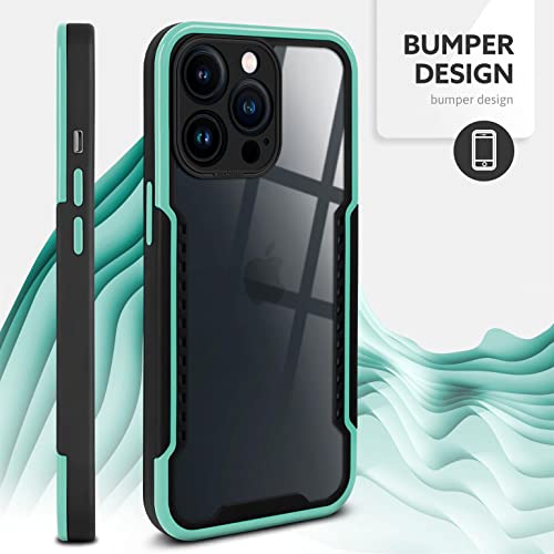 Coque iPhone 13 Pro compatible Apple silicone antichoc menthe - 4