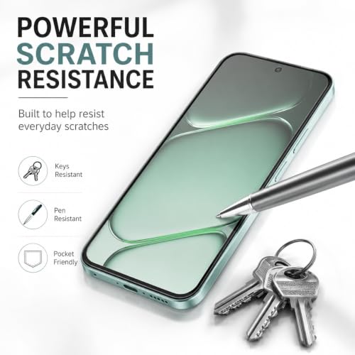 Image of FIRST MART Tempered Glass Screen Protector for OnePlus N6 - Full-Glue Screen Guard, 3D Edge to Edge, HD Clear, Bubble-Free, Case-Friendly, Black, Pack of 2