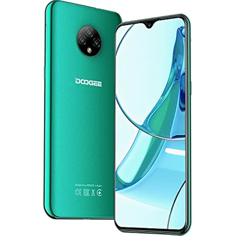 DOOGEE X95 Android 10 Smartphone, Sim-Free & Unlocked Mobile Phones with 6.52" HD+ Display, 4350mAh Battery, 13MP Triple Camera, 3GB+16GB/256GB Extension, 4G Dual SIM Phones Unlocked, Face ID - Green Cover