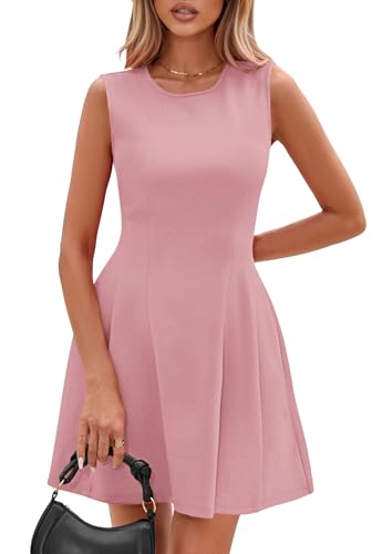 Image of PRETTYGARDEN Summer Dresses for Women 2026 Elegant Classy Spring A Line Business Casual Work Graduation Cocktail Short Dress