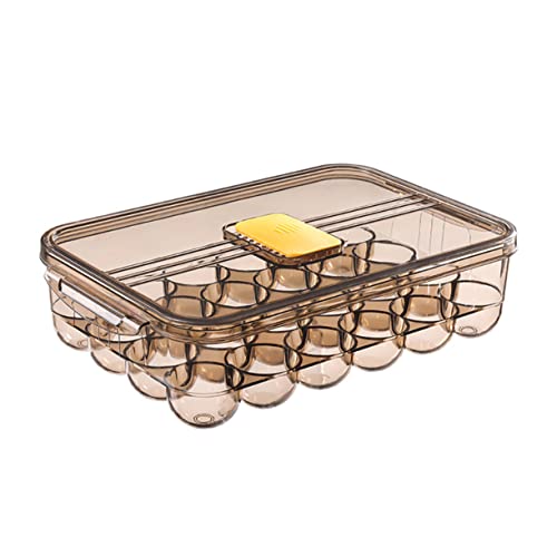 Housoutil 卵キャリアボックス 蓋付き 卵ホルダー 大容量収納 冷蔵庫用エッグトラスチック製 卵ディスペンサー