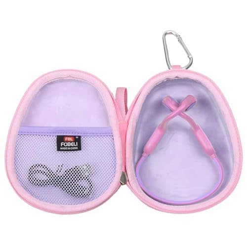 Étui rigide antichoc pour casque Bluetooth JusTalk enfants avec poche de rangement