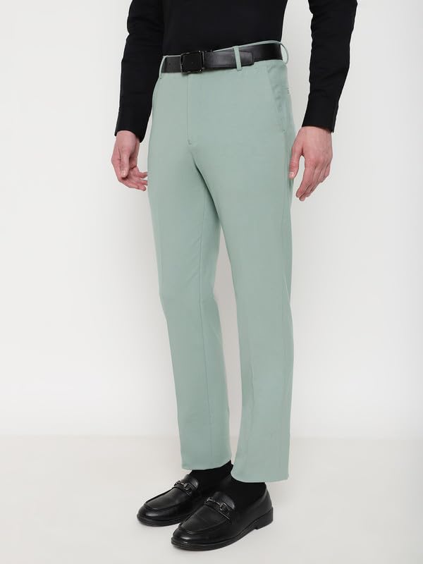 Image of SUBTRACT Slim-Fit Stretchable Lycra Formal Pants for Men with Flexible Waistband | Stylish Men's Wear Trousers for Office or Party |Dress Trouser Pant