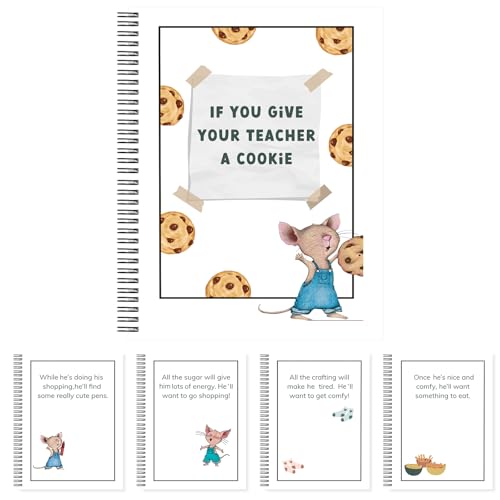 If You Give Your Teacher a Cookie Book [1 Pack] Teacher Appreciation Book Gifts for Male Teachers Creative & Thoughtful Christmas Gift for Best Male Teacher