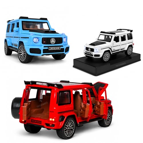 Image of Die Cast Car 1:32 Scale mercedi barabuss Metal Model Car with Pull Back Action, Openable Doors & Sound Light Function for Kids and Collectors (Color May Vary)