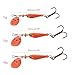 GMBYLBY Spinner Fishing Lures with Triple Hooks Metal Lures Hard Metal Spinner Baits Fishing Accessories for Freshwater