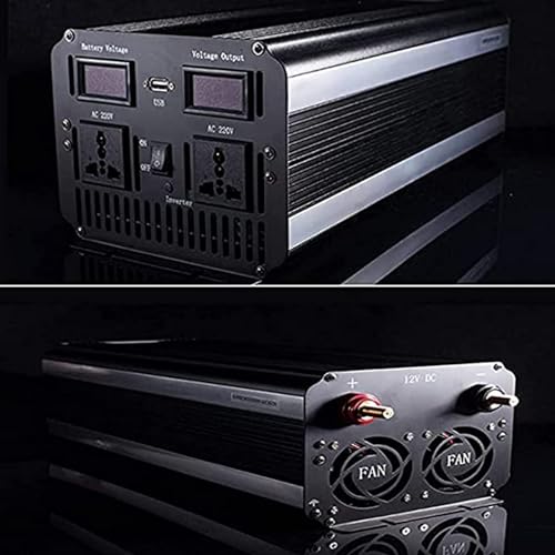 Przetwornica napięcia o mocy 9000 w z czystą falą sinusoidalną 12 v/24 v na 220 v przetwornica napięcia do samochodu ciężarowego, port ładowania usb i bezpośrednie połączenie,12V-15000W