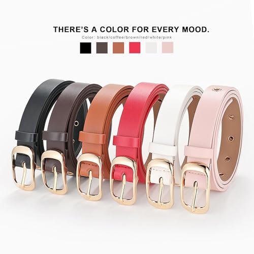 Grommet PU Leather Belt for Women Men Punk Rock Metal Jeans Belts4