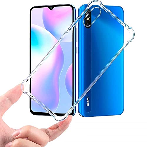 Image of COVERBLACK Rubber Back Cover for Vivo Mi Redmi 9A - M2006C3LI - Transparent