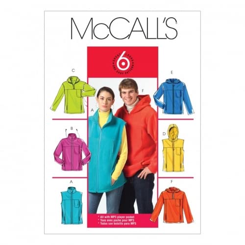 McCall'sLadies & Men's Easy Sewing Pattern 5252 - Jackets & Gilets