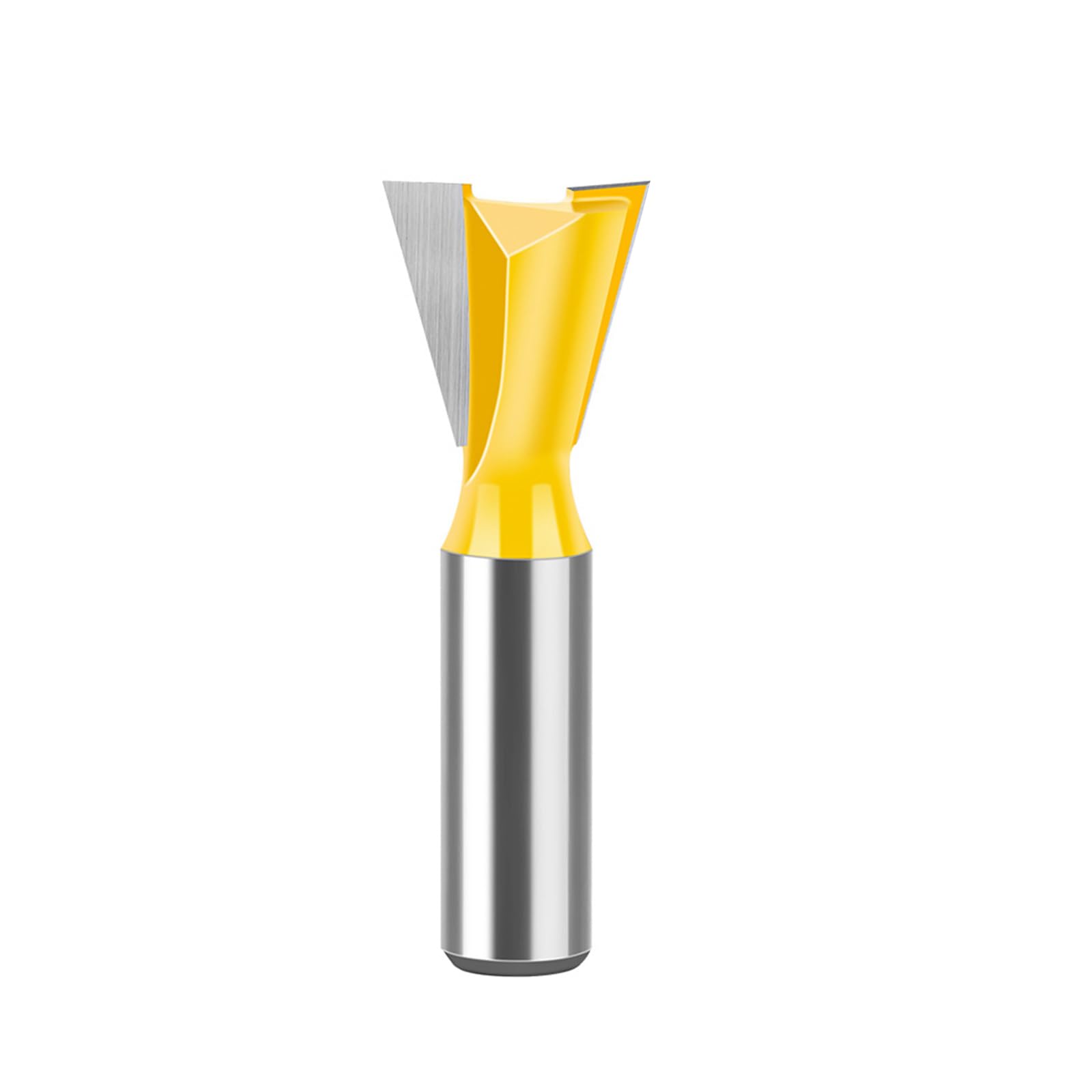 MACHSWON Straight Cut Router Bit Milling Cutter Cutting Dovetail Bit 1/2 Inch Shank,7/8" Cut Diameter Wood Cutting Trimming Cutter Double Flute Straight Grooving Bits for Woodworking Dovetail Bit