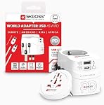 Skross 1.302474 Travel Adapter Pro Light USB AC45PD World