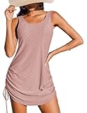 Essenziali da spiaggia: questo copricostume da bagno in maglia è una camicia copricostume di base per la tua estate. La camicia bikini da donna è perfetta per casual, piscina, crociera, spiaggia, vacanze, resort e molte occasioni. Rilassati o indossalo, in entrambi i casi, starai benissimo