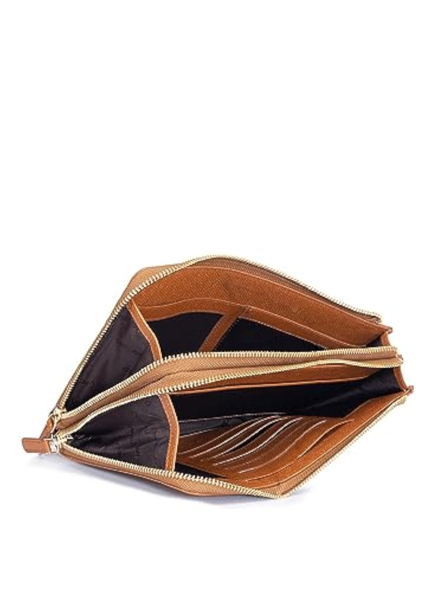 Genuine Leather Brown Multi Pouch, Stylish Organizer