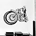 Winylowe naklejki ścienne klub motocyklowy wyścigi motocyklowe garaż naklejki ścienne odpowiednie dla rodziny chłopca sypialni naklejki dekoracyjne usuwalne mural 32 x 24 cm