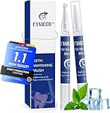 2 Piezas Lapiz Blanqueador Dental,Lápices de Gel Blanqueador Dental Professional, Rápida y Efectiva Blanqueador de Dientes, Para Manchas Café,Manchas Té, Blanqueamiento Dental Efectivo