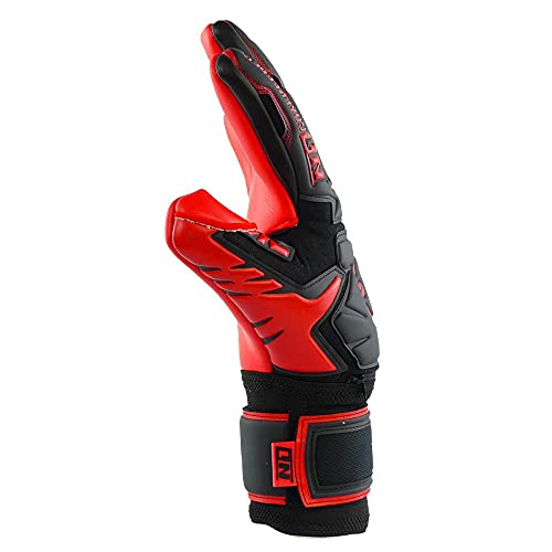 Luva de Goleiro Profissional N1 Beta Elite Red Shadow