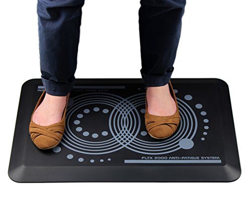Tapis rectangulaire anti-fatigue Floortex Afs-tex 2000 noir carbone 40x60