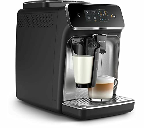Philips EP2236/40 Ceramic Grinders LatteGo Bean To Cup Coffee Machine, 433mm x 371mm x 246mm, Black