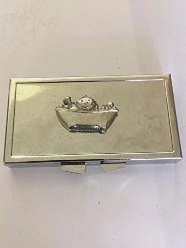 Pilulier 7 jours bébé Tg90 étain anglais miroir Derbyshire