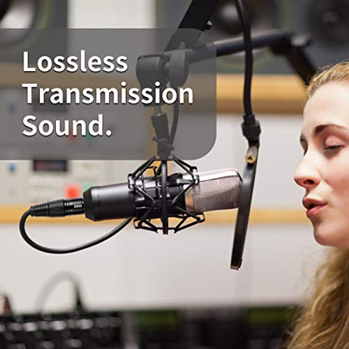 Sound Harbor Xlr Microphone Cable Xlr Male To Female 15 Ft Mic Cord 24Awg Pure Copper Wire Core Soft Wear Resistant Patch Extension Cables #TOP6