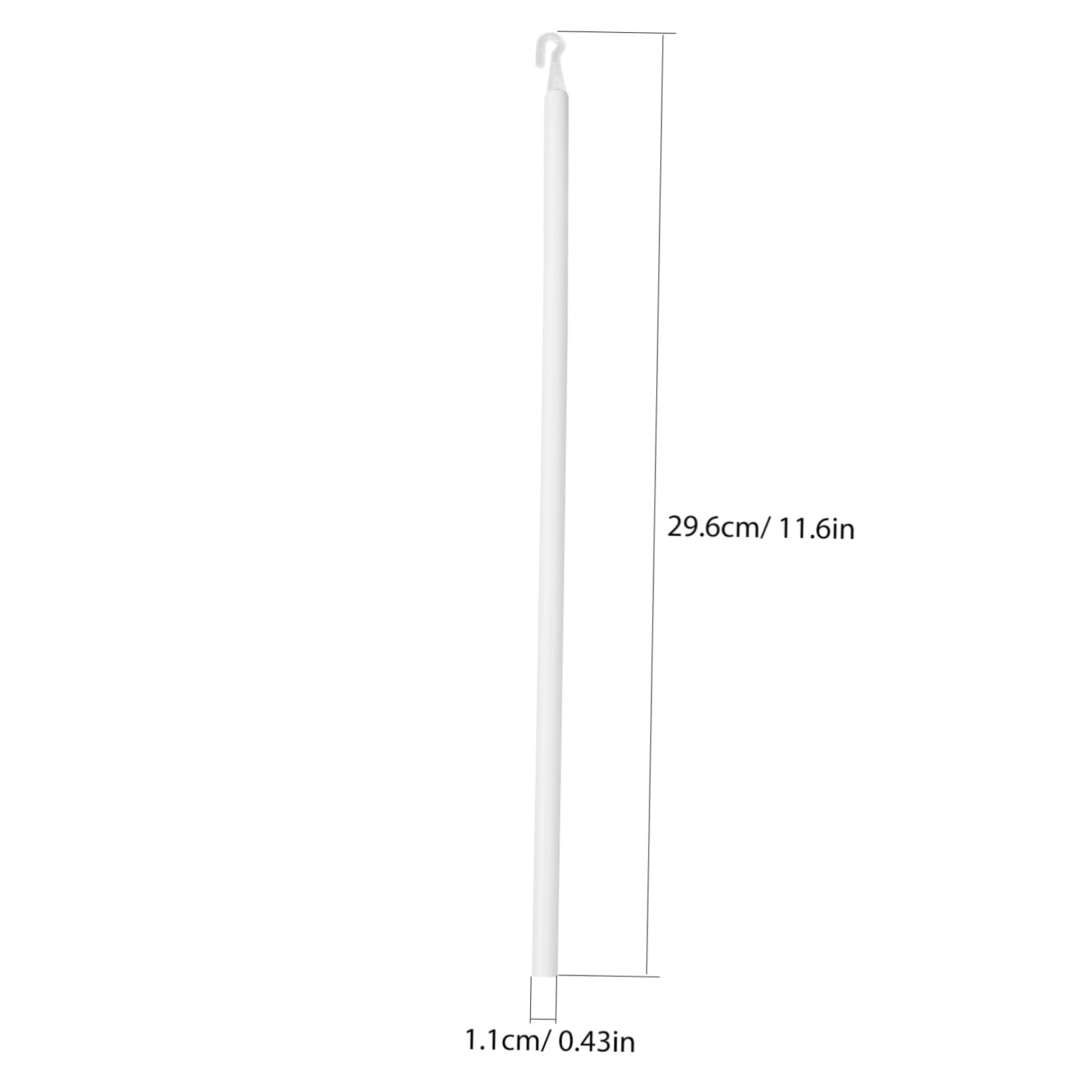 HOLIDYOYO Vertical Blind Pull Rod Blind Replacement Rod 1 Set Blind Wand Tilt Wand Hooks Pp Material